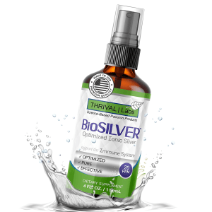 Home 23 BioSILVER 20 PPM Ionic Colloidal Silver Liquid, Optimized Bio-Active Nano-Sized Liquid Silver for Immune Support, Dark Glass Bottle - Thrival Labs