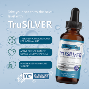 TruSILVER 20 PPM True Colloidal Silver Liquid, Optimized Bio-Active Nano-Sized Liquid Silver for Immune Support, Dark Glass Bottle - Thrival Labs 18 P2b TS4 1