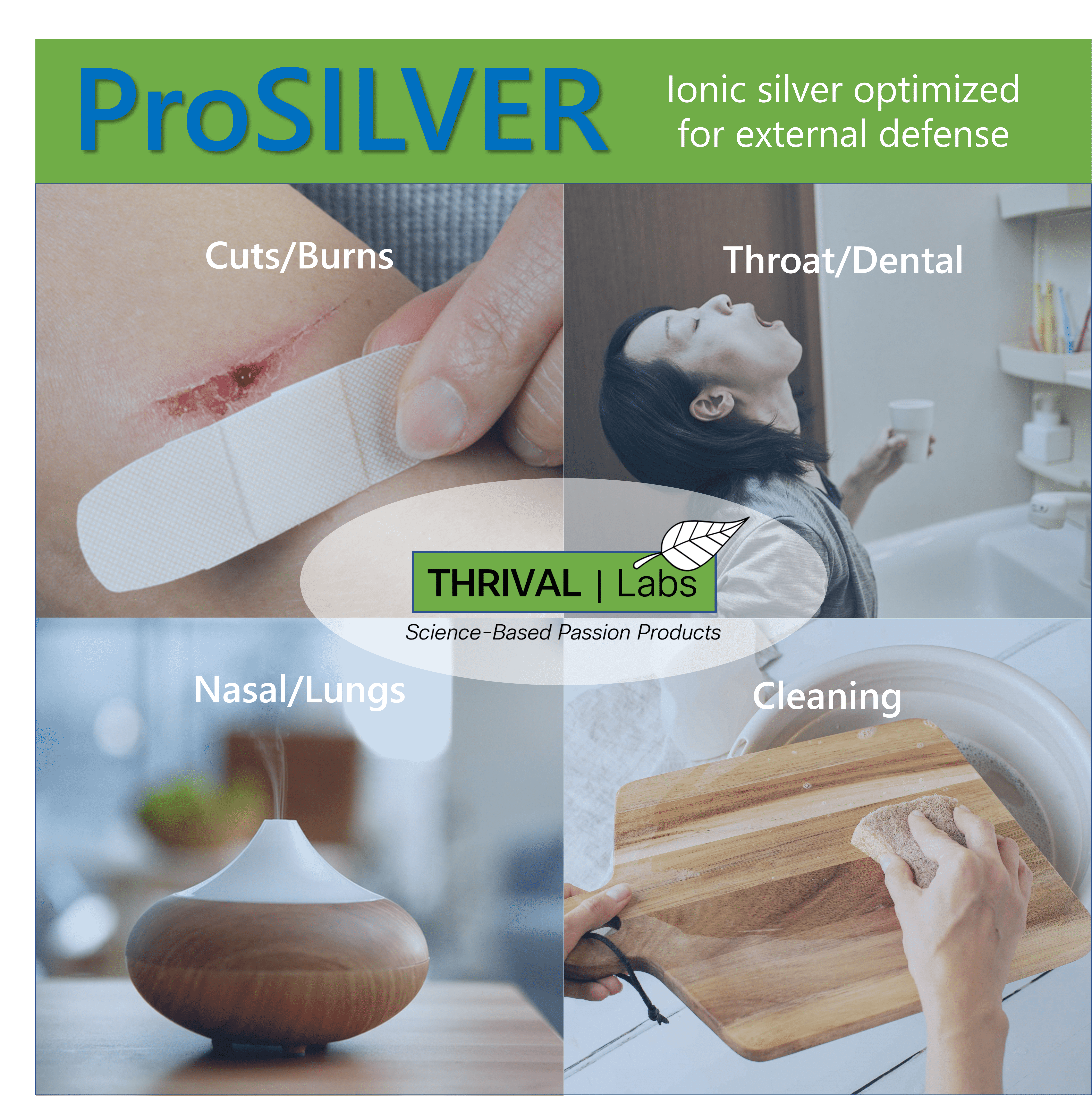 ProSILVER Green Label 20 PPM Ionic Colloidal Silver Liquid, Optimized Bio-Active Nano-Sized Liquid Silver for External Immune Support, Dark Glass Bottle - Thrival Labs 6 ProSILVER Green Label 20 PPM Ionic Colloidal Silver Liquid, Optimized Bio-Active Nano-Sized Liquid Silver for External Immune Support, Dark Glass Bottle - Thrival Labs - Image 6