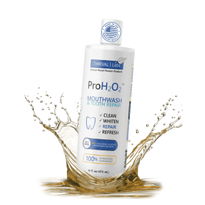 Home 19 ProH2O2 Mouthwash & Tooth Repair by Thrival Labs, Press Top Dispensing
