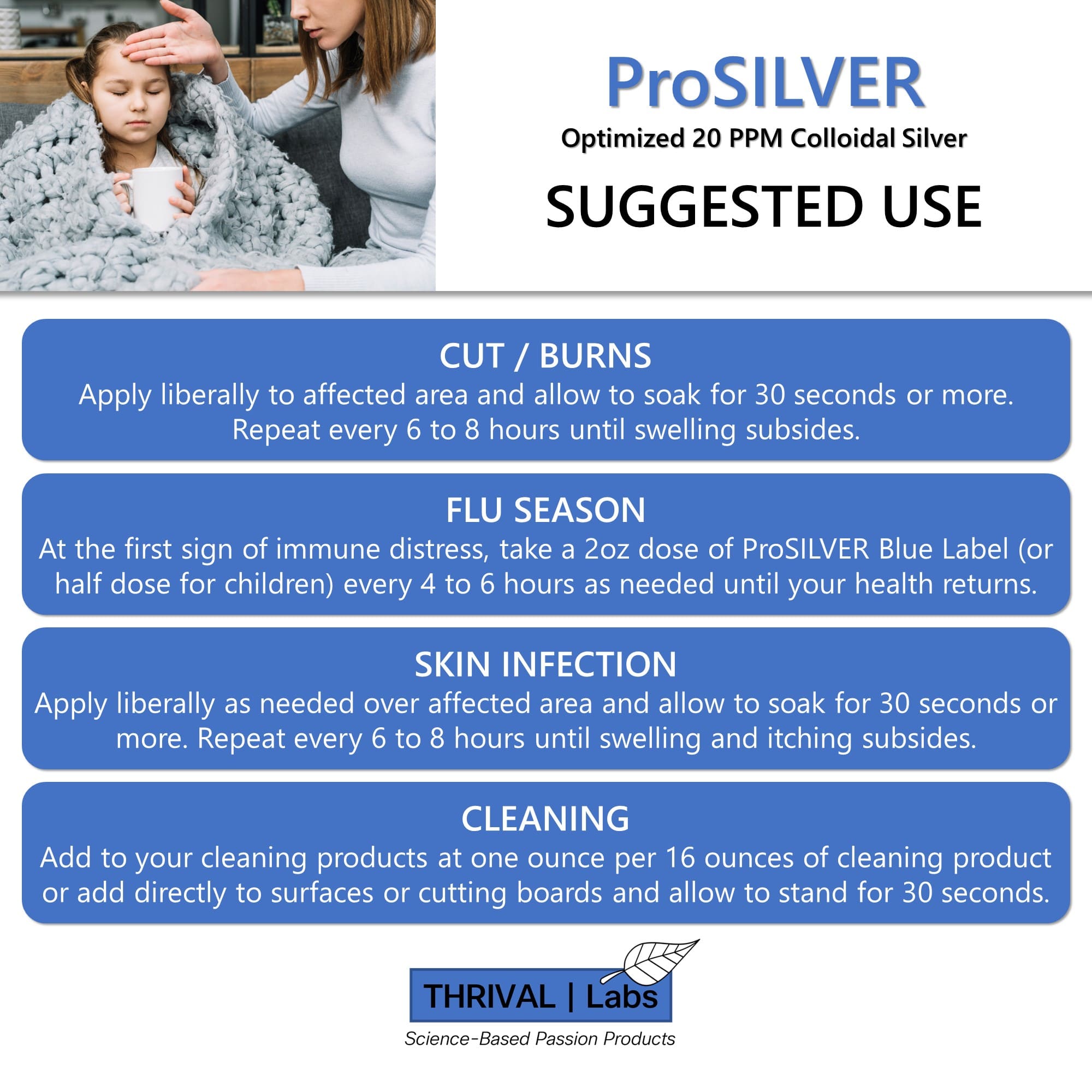 ProSILVER Blue Label 20 PPM Colloidal Silver Liquid, Optimized Bio-Active Nano-Sized Liquid Silver for Internal Immune Support, Dark Glass Bottle - Thrival Labs 10 ProSILVER Blue Label 20 PPM Colloidal Silver Liquid, Optimized Bio-Active Nano-Sized Liquid Silver for Internal Immune Support, Dark Glass Bottle - Thrival Labs - Image 10