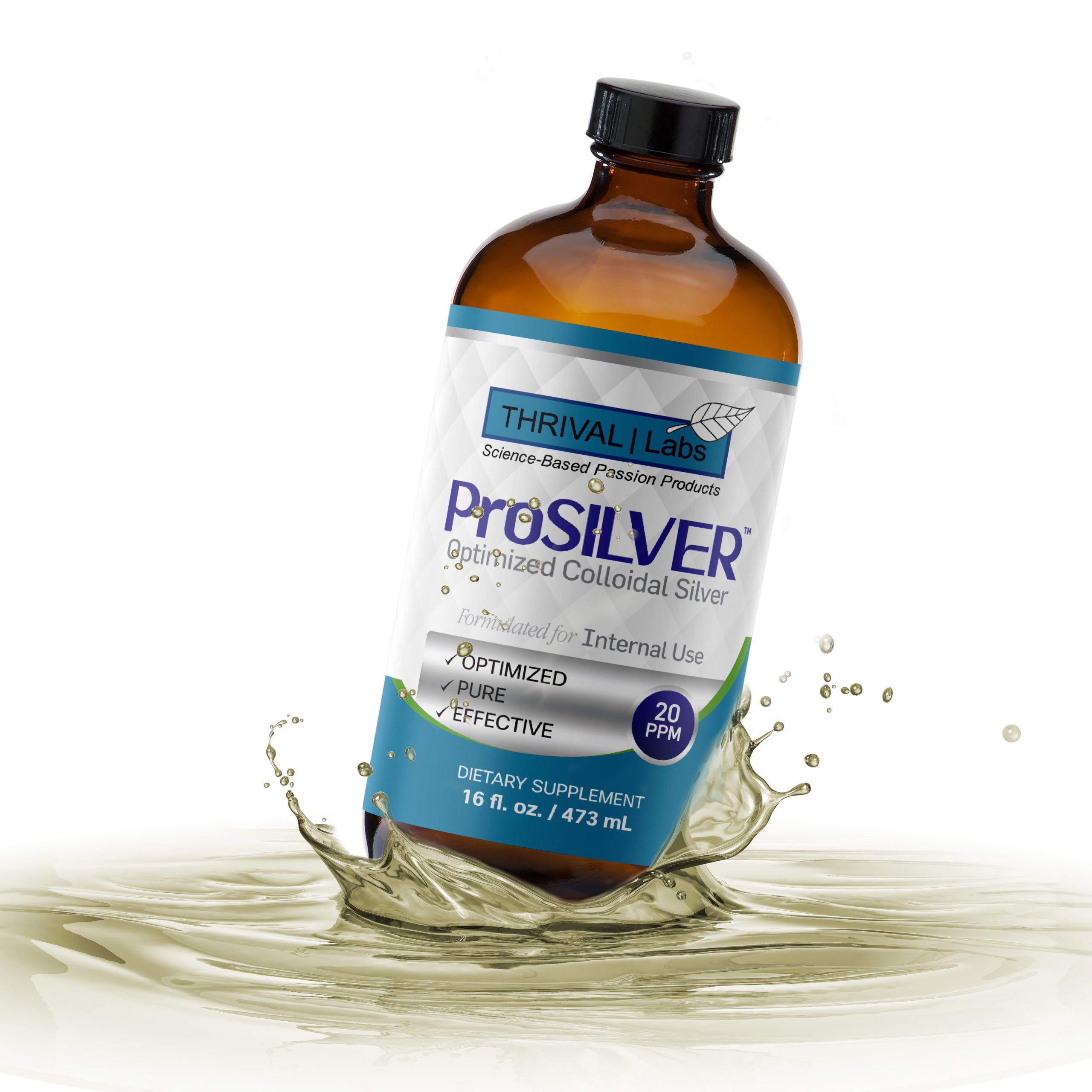 ProSILVER Blue Label 20 PPM Colloidal Silver Liquid, Optimized Bio-Active Nano-Sized Liquid Silver for Internal Immune Support, Dark Glass Bottle - Thrival Labs 18 ProSILVER Blue Label 20 PPM Colloidal Silver Liquid, Optimized Bio-Active Nano-Sized Liquid Silver for Internal Immune Support, Dark Glass Bottle - Thrival Labs - Image 18