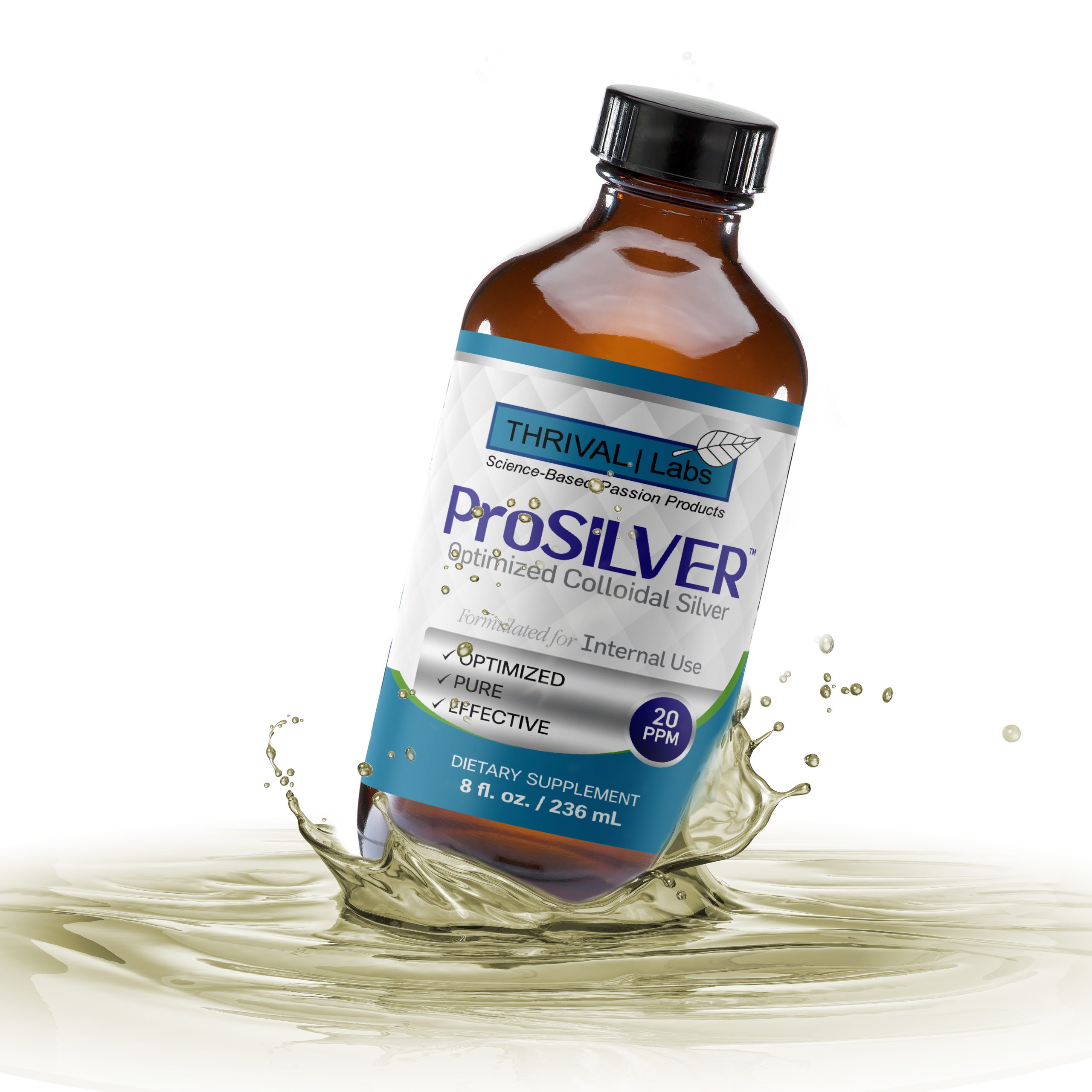 ProSILVER Blue Label 20 PPM Colloidal Silver Liquid, Optimized Bio-Active Nano-Sized Liquid Silver for Internal Immune Support, Dark Glass Bottle - Thrival Labs 20 ProSILVER Blue Label 20 PPM Colloidal Silver Liquid, Optimized Bio-Active Nano-Sized Liquid Silver for Internal Immune Support, Dark Glass Bottle - Thrival Labs - Image 20