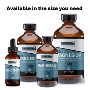 Thrival Labs Liquid Ionic Magnesium Supplement | Professional Strength with Highest & Fastest Absorption - Calm Mood, Sleep, Muscle Cramps & Spasms, Aid Energy & Vitality, Natural Laxative 23 6 Magnesium Family