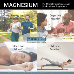 Thrival Labs Liquid Ionic Magnesium Supplement | Professional Strength with Highest & Fastest Absorption - Calm Mood, Sleep, Muscle Cramps & Spasms, Aid Energy & Vitality, Natural Laxative 26 8 Magnesium Benefits